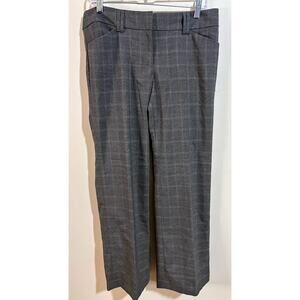 Ann Taylor‎ Modern Fit Trouser Gray Plaid Size 6 NWT
